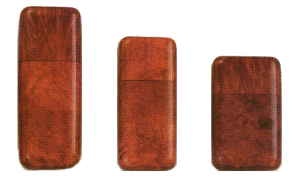 Zigarrenzubehör der Serie  Etui Holz braun