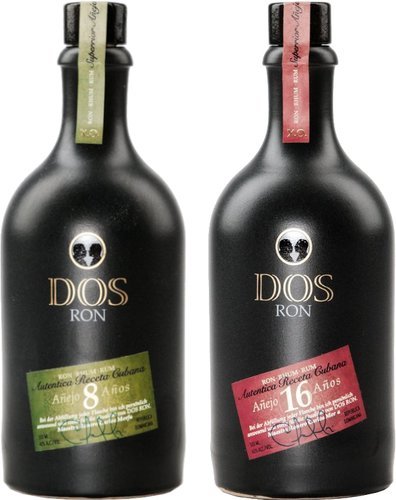 Dos Ron Rum Spirituosen der Serie Dos Ron Rum