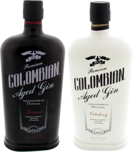 Spirituosen der Serie Dictador Gin