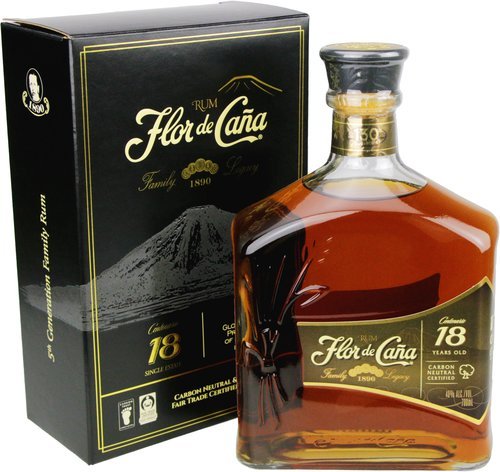 Spirituosen der Serie Flor de Caña Rum