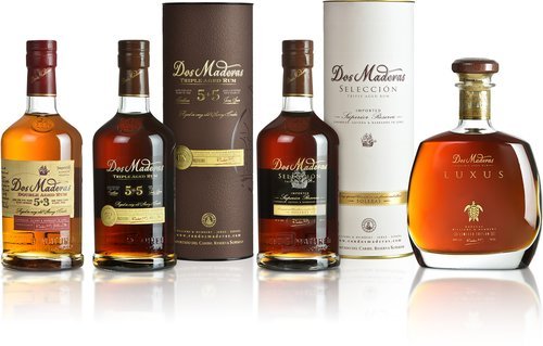 Spirituosen der Serie Dos Maderas Rum