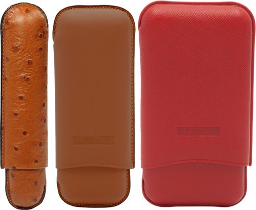 Martin Wess robusto leather cigarcase collection Zigarrenzubehör der Serie Martin Wess robusto leather cigarcase collection
