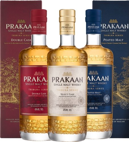 Spirituosen der Serie Prakaan Single Malt Whisky