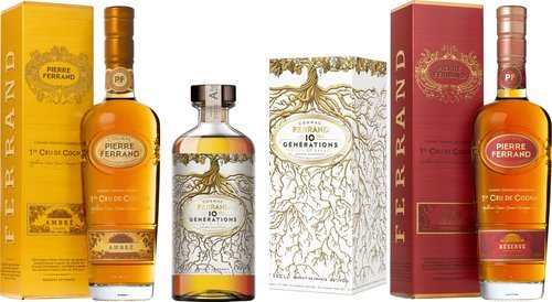 Spirituosen der Serie Ferrand Pierre Cognac