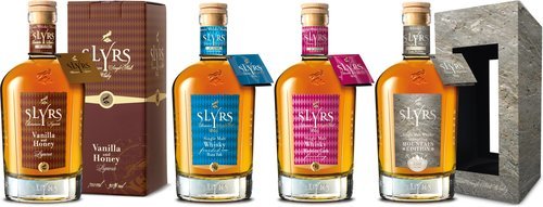 Spirituosen der Serie Slyrs Bavarian Single Malt Whisky 