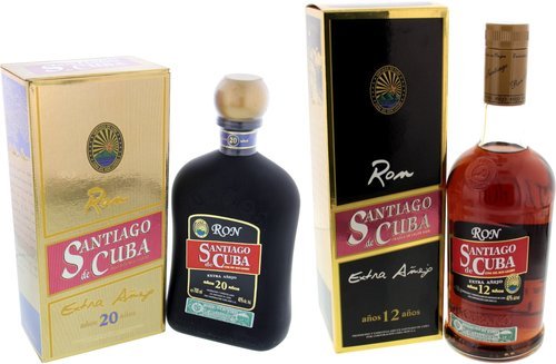 Spirituosen der Serie Santiago de Cuba Rum