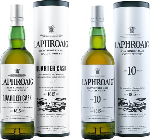 Spirituosen der Serie Laphroaig 