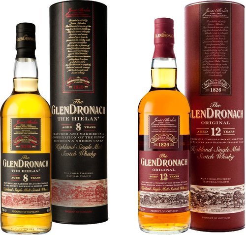Glendronach Single Malt Whisky Spirituosen der Serie Glendronach Single Malt Whisky