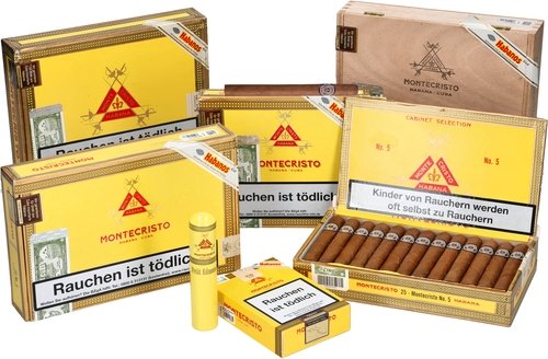 Zigarren der Serie Montecristo Cigars