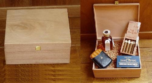 Zigarrenzubehör der Serie Basic Holzkiste large