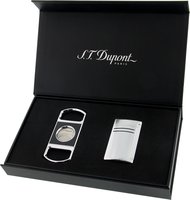 Zigarrenzubehör Geschenkideen  S.T. Dupont Maxijet Chrome Grid & Cigar Cutter (020157NQ319)
