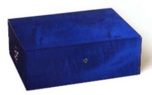 Zigarrenzubehör Humidor  Elie Bleu blau für 200 Zigarren