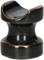 Zigarrenzubehör Zigarrenbank  Classic Keramik schwarz/goldfarben (501102)