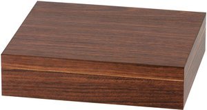 Zigarrenzubehör Humidor  Classic Walnuss (561014) mit Acrylpolymerbefeuchter und Hygrometer