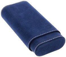 Zigarrenzubehör Etui  Classic Blau für 3 Zigarren