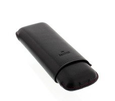 Zigarrenzubehör Etui  Ashton Gigante Kalbsleder schwarz mit roter Naht (571 BK)