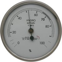 Der Humidor hair hygrometer Chromfarben (150CR) inkl. selbstklebender Magnetsystemhalterung
