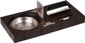 Zigarrenzubehör Aschenbecher  Classic walnut finish (524305)