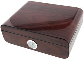 Zigarrenzubehör Humidor  Angelo braun Zedernholz-Furnier (920730) mit Polymerbefeuchter