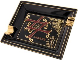 Zigarrenzubehör Aschenbecher  S.T. Dupont Black Porcelain de Limoges (F6001B)