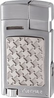 Zigarrenzubehör Feuerzeug  Xikar Silver Houndstooth (524SLH)