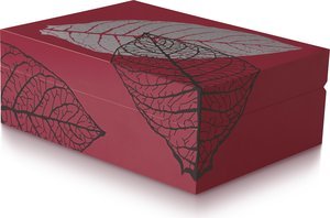 Zigarrenzubehör Humidor  Zino Leaf Graphic rot (51000229)