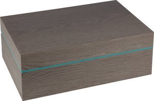 Zigarrenzubehör Humidor  Zino Z 80 Graueiche und cyan (115918)