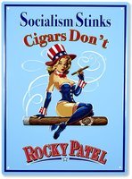 Zigarrenzubehör Merchandise  Rocky Patel Socialism Stinks Blechschild