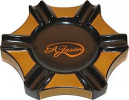 Zigarrenzubehör Aschenbecher  A. Jason schwarz-gold  (für 6 Cigarren) 9010001