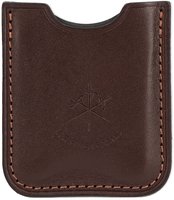 Les Fines Lames Cigar Stand Chrom mit Lederetui Brown