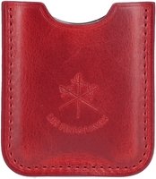 Les Fines Lames Cigar Stand Chrom mit Lederetui Cherry Red