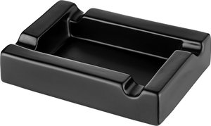 Zigarrenzubehör Aschenbecher  Angelo Keramik schwarz rechteckig (424009)
