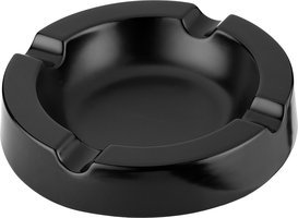 Zigarrenzubehör Aschenbecher  Angelo Keramik schwarz rund (424007)