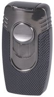 Zigarrenzubehör Feuerzeug  Jean Claude 4er Carbon Finish/Gun Tischfeuerzeug  (244712)