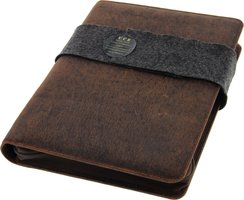 UCE Cigar Case 100% Genuine Leather Kamel Dunkelbraun Groß