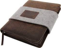 UCE Zigarrenetui 100% Echtleder Kamel Braun Groß (Scheren-Edition)