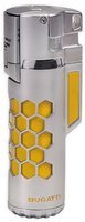 Zigarrenzubehör Feuerzeug  Bugatti chrome satin/yellow (60327)