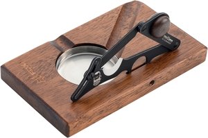 Zigarrenzubehör Schneider  Fox Knives Cutter Edelstahl schwarz mit Ascher (749/1SM BSW)
