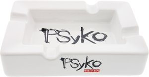 Psyko seven asher Keramik weiß Logo