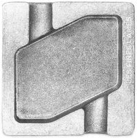 Les Fines Lames Aschenbecher Dyad Raw Aluminium (2 Ablagen)