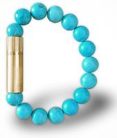 Zigarrenzubehör Bohrer  Les Fines Lames Solo Brass Turquoise Größe M
