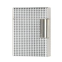 Zigarrenzubehör Feuerzeug  S.T. Dupont klein versilbert carré (013110)