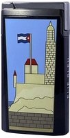 Zigarrenzubehör Feuerzeug  Elie Bleu J-15 Casa Cubana schwarz Lack gun (EBJ1574)