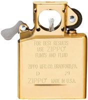 Zigarrenzubehör Feuerzeug  Zippo Pfeifeneinsatz Benzin messing poliert (010456)