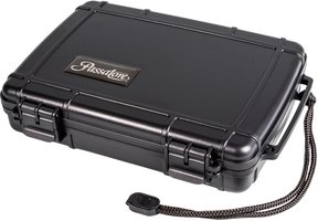 Passatore Travel Humidor Cigar Case Acryl schwarz für 6 Zigarren mit Zedernholzeinlage (560804)