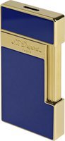 Zigarrenzubehör Feuerzeug  S.T. Dupont Lacque blue / gold (028005)
