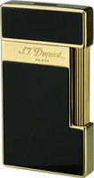 Zigarrenzubehör Feuerzeug  S.T. Dupont Lacque black / gold (028002)