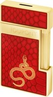 Zigarrenzubehör Feuerzeug  S.T. Dupont Year of the Snake red/gold (028075)
