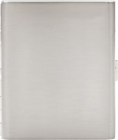 Pearl cigarillo case 10er silver satin finish