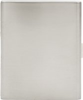 Pearl cigarillo case 20er silver satin finish